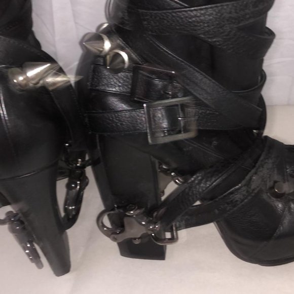 Actual RUNWAY Rare ❤️Nicholas Kirkwood X Rodarte Over Knee Thigh High Heel Boots - Picture 14 of 17